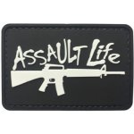 ARMED PATCHES PVC nášivka Assault Life, Černá – Zboží Dáma