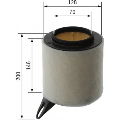 Vzduchový filtr BOSCH F 026 400 018 – Hledejceny.cz