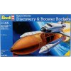 Sběratelský model Revell Plastic ModelKit vesmír 04736 Space Shuttle Discovery+Booster Rockets 1:144