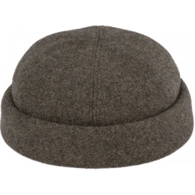 Fiebig Headwear since 1903 Vlněná čepice Shetland melange Taupe Docker cap zimní vlněná čepice – Hledejceny.cz