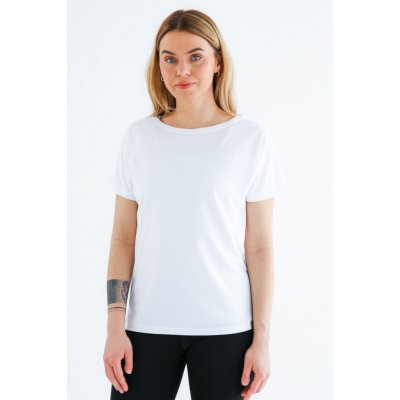 nanosilver® dámské tričko na jógu nanosilver® BAT2 Bílé