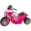 Elektrické vozítko Andos dětská elektrická motorka Harleyek Speedy růžová
