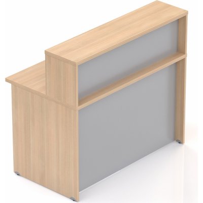 Nábytek Designový cz NLKA13 05 Recepční pult Komfort dub / šedý – Zboží Mobilmania