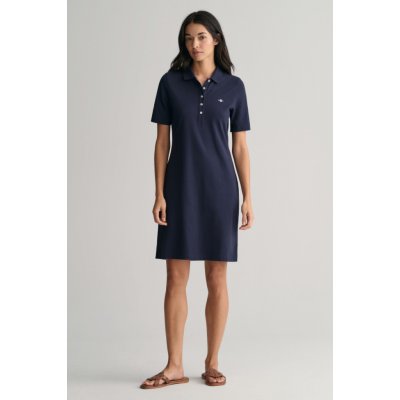 GANT SLIM SHIELD SS PIQUE POLO DRESS modrá – Sleviste.cz