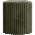 Micadoni Zelený manšestrový taburet Dia 40 cm – Zboží Dáma