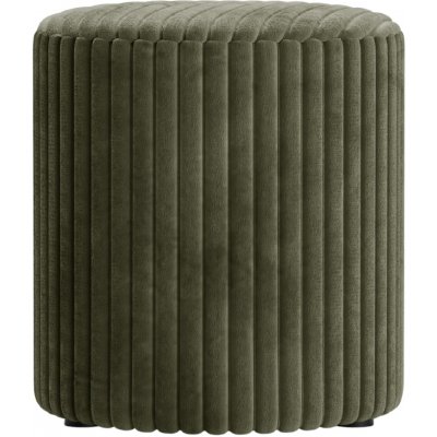 Micadoni Zelený manšestrový taburet Dia 40 cm – Zboží Dáma