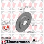 Brzdový kotouč ZIMMERMANN 590.2811.20