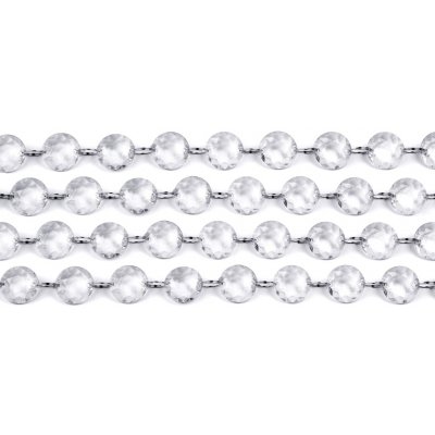 Krystalová girlanda 1,8 cm x 1 m průhledná – Hledejceny.cz