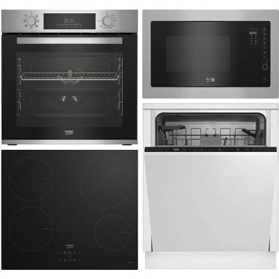 SET Beko BBIM12300X + BMGB25332BG + HII64400MT + BDIN16430 – Zboží Dáma