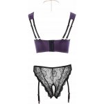 Abierta Fina Shelf Bra and Crotchless Suspender Briefs – Zboží Mobilmania