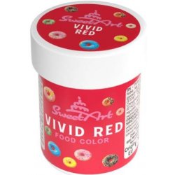 SweetArt gelová barva Vivid Red 30 g