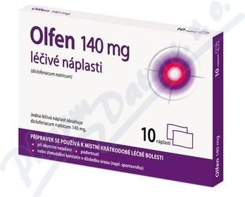 Olfen 140 mg léčivé náplasti drm.emp.med. 10 x 140 mg od 279 Kč - Heureka.cz