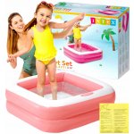 Intex 57100 čtverec 85 x 85 x 23 cm růžový – Zboží Dáma