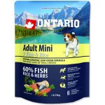 Ontario Adult Mini 7 Fish & Rice 2 x 0,75 kg – Hledejceny.cz