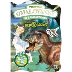 Dinosauři Tvarované omalovánky se samolepkami