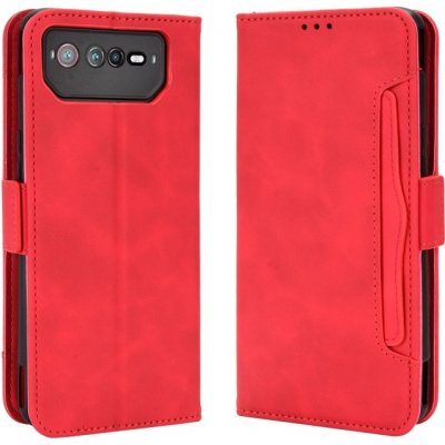 VSECHNONAMOBIL 54128 SLOT Peněženkový obal pro Asus Rog Phone 6 / Rog Phone 6 Pro červený – Zboží Živě
