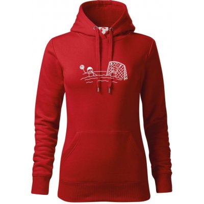 Vodní Pólo kreslené mikina dámská Cape s kapucí Červená – Hledejceny.cz