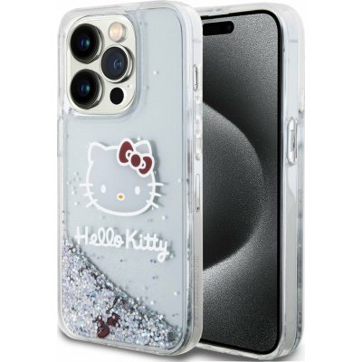 Hello Kitty Liquid Glitter Electroplating Head Logo iPhone 13 Pro čiré – Zboží Mobilmania