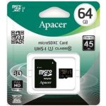 APACER mcroSDXC64GB UHS-I U1 AP64GMCSX10U1-R – Hledejceny.cz