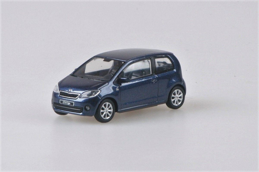 Abrex škoda Fabia 2 modrá 1:43