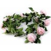 Květina Prima-obchod Umělá girlanda popínavá růže, barva 2 růžová nejsv.