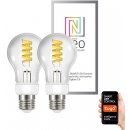 Immax NEO Smart sada žárovek filament LED 2xE27 5W teplá studená bílá stmívatelná