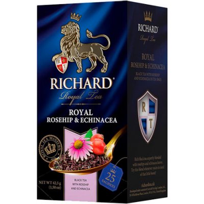 Richard Royal Rosehip & Echinacea černý čaj 25 sáčků – Zbozi.Blesk.cz