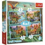 Trefl 4v1 Unikátní dinosauři 28,5x20,5cm v krabici 28x28x6cm – Hledejceny.cz