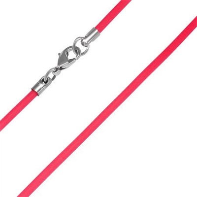 Šperky eshop PVC gumová šňůrka na krk červená O2.7 – Zboží Mobilmania