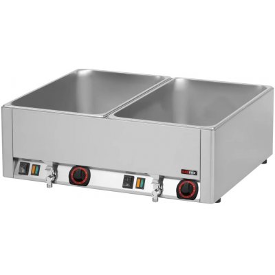 Vodní lázeň elektrická 2x GN 1/1 - 150 stolní s výpustí | REDFOX - BMV 2115