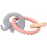 Bo Jungle B Rattle Rings Elephant Pink – Sleviste.cz