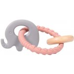 Bo Jungle B Rattle Rings Elephant Pink – Zbozi.Blesk.cz