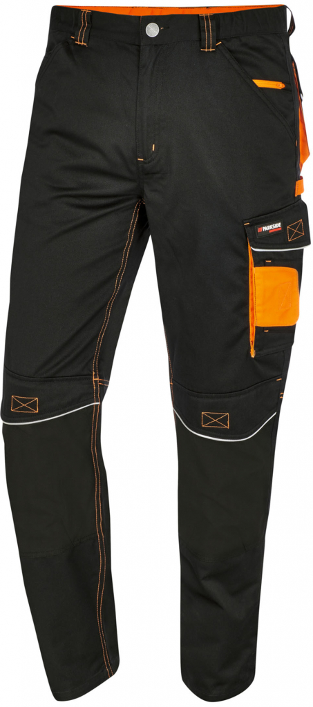 PARKSIDE PERFORMANCE Pánské pracovní kalhoty černá/oranžová