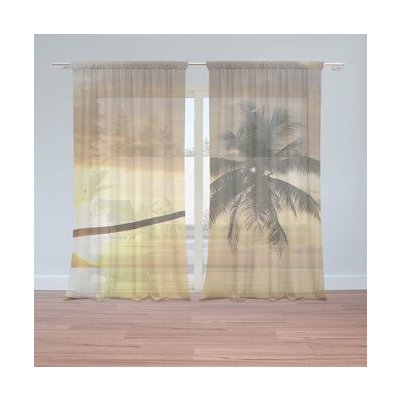 Sablio Záclony Palma: 2ks 150x250cm – Hledejceny.cz