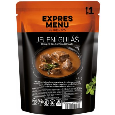 EXPRES MENU Jelení guláš 300 g – Zbozi.Blesk.cz