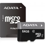ADATA Pro microSDXC 64 GB UHS-I AUSDX64GUICL10-RA1 – Zboží Živě