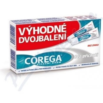 Corega fixační krém bez příchuti DUOPACK 2x40g