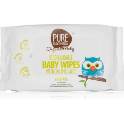 Pure Beginnings Organic Baby vlhčené ubrousky pro děti 64 ks