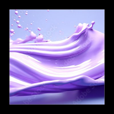 Obraz 1D - 50 x 50 cm - Abstract purple fluid art in bright colors. Lavender background for advertising cosmetic products.Generative Ai content. – Zboží Mobilmania