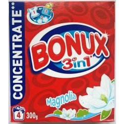 Bonux Magnolia 3v1 prací prášek 4 PD 300 g od 21 Kč - Heureka.cz