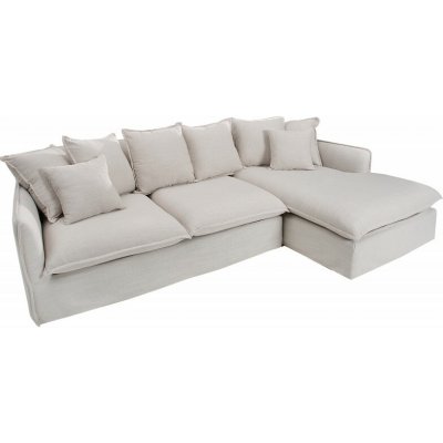 Interior DE Rohová pohovka Heaven přírodní strukturovaná látka SU37599 – Hledejceny.cz