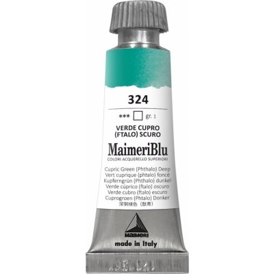 Maimeri Blu Akvarelová barva Cupric Green Deep 324 12 ml 1 ks – Hledejceny.cz