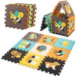 KIK KX5208 Kontrastní pěnové Puzzle 85 cm x 85 cm 9 dílů Barevné – Zboží Dáma