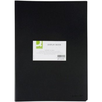 Katalogová kniha Q-Connect A3, 20 kapes, černá