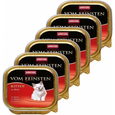 Vom Feinsten Kitten hovězí 6 x 100 g – Zboží Mobilmania