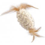 Magic Cat míček žinylkový s pírky a catnipem mix 20 cm – Zboží Dáma