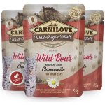 Carnilove Cat Wild Boar with Chamomile 85 g – Sleviste.cz