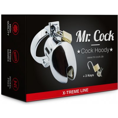 Pás cudnosti pro muže Mr. Cock Extreme Line Cock Hoody Cage 50 mm – Zboží Mobilmania