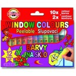 Barva na sklo window colours 10+2barev á10.5ml+2šablony+1folie – Zbozi.Blesk.cz