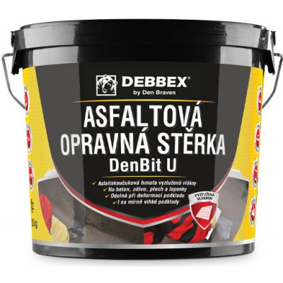 DEBBEX by Den Braven DenBit U - Asfaltová opravná stěrka Varianta: 5 kg kbelík černá 11010BI – Hledejceny.cz